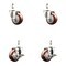 Service Caster 3 Inch 316SS Maroon Polyurethane 12mm Threaded Stem Caster Brakes SCC, 2PK SS316TS20S314-PPUB-MRN-M1215-2-TLB-2 - alternate 1